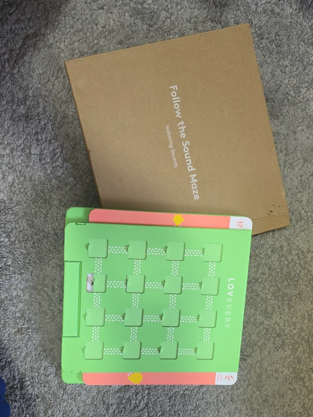 Lovevery Green Sound Maze Activity Tablet for Toddlers